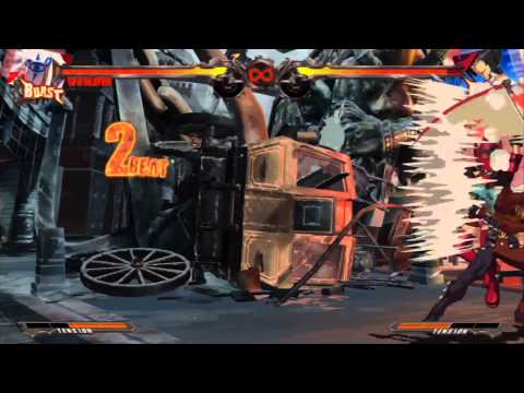 Guilty Gear Xrd - Venom Bishop Runout Loop Combo Video