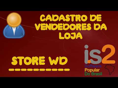 Cadastro de Vendedores da Loja - IS2 Store WD