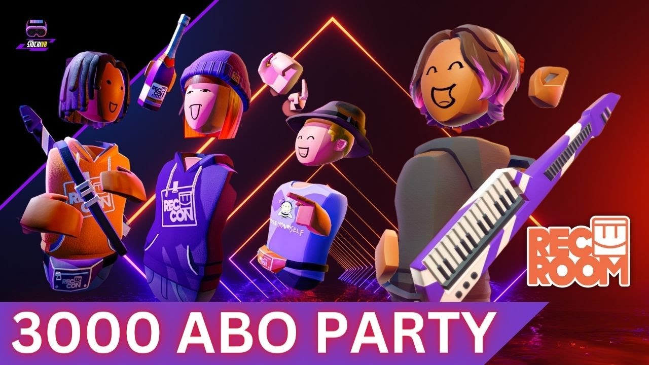 Stocki VR - 3000 Abo Rec Room Party in der StockiVR Spacestation - LIVE