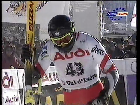 Bib 43: Fritz Strobl wins downhill (Val d'Isere 1996)