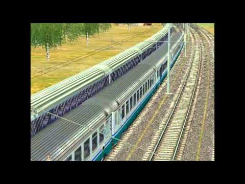 IC 707 Roma - Taranto crosses IC 550 Reggio Calabria - Roma [Train Simulator]