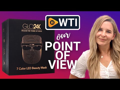 GLO24K 7 Color L E D Face Beauty Mask - WTI product video review