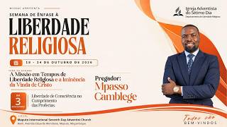 🔴 EM DIRETO | SEMANA DE ÊNFASE À LIBERDADE RELIGIOSA — DIA 3