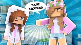 BABY ELLIE GETS GROUNDED! Minecraft Little Kelly (