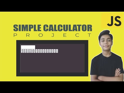 Javascript Course Project Based Learning Simple Calculator Using Javascript Project 8