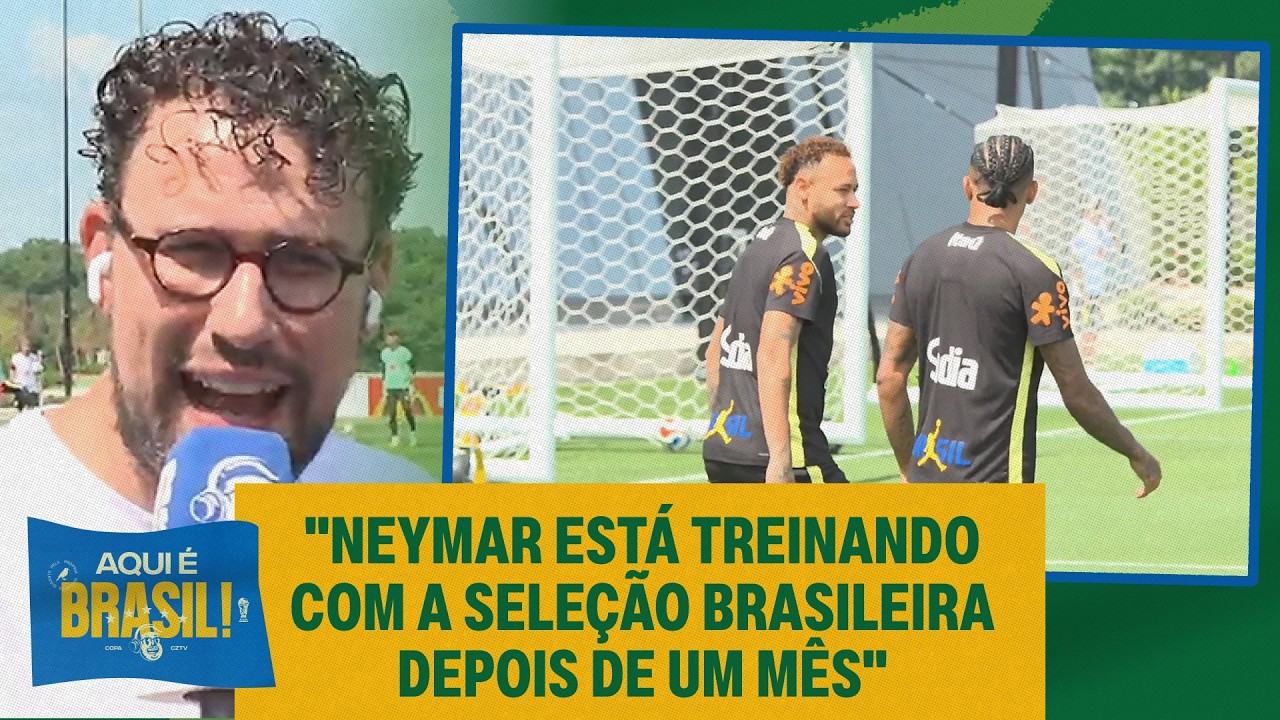 ELE VOLTOU? ACOMPANHAMOS O PRIMEIRO TREINO ABERTO DO NEYMAR COM A SELEÇÃO BRASILEIRA | AQUI É BRASIL