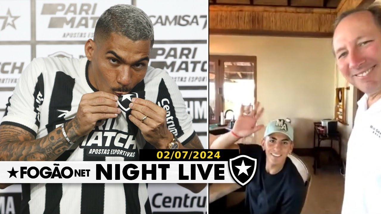 NIGHT LIVE | Allan apresentado; Almada ‘anunciado’; próximos investimentos do Botafogo