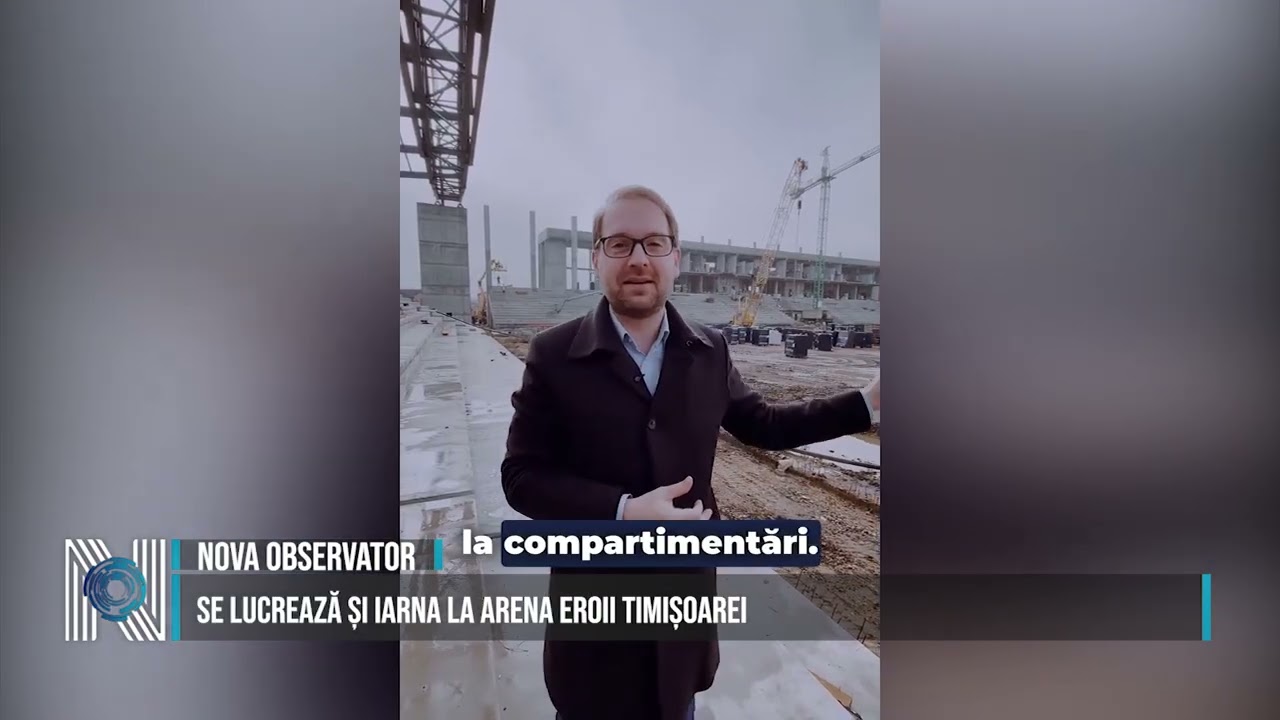 SE LUCREAZĂ ȘI IARNA LA ARENA EROII TIMIȘOAREI