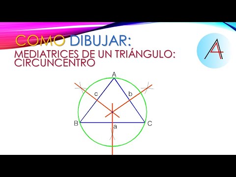 MEDIATRICES DE UN TRIÁNGULO: CIRCUNICENTRO.
