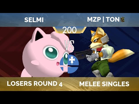 RogaSmash 200: SSBM Losers R4 – Selmi (Jigglypuff) vs MZP | Ton (Fox)