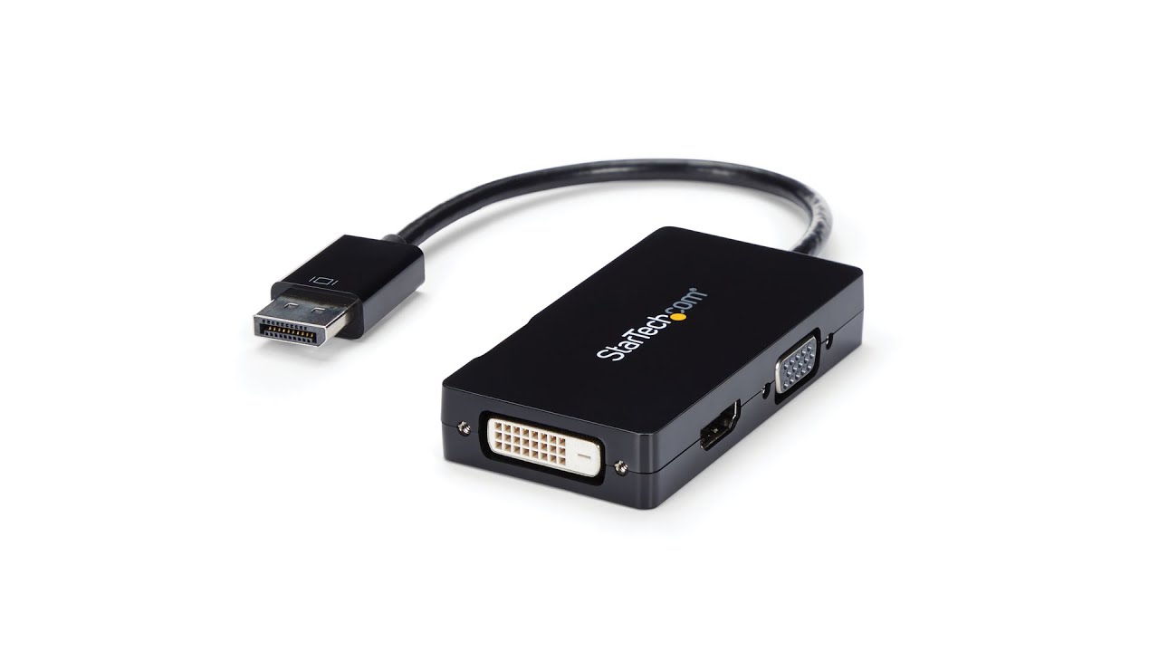3-in-1 DisplayPort to VGA DVI or HDMI converter - DP2VGDVHD | StarTech.com