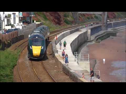 (HD) Freight And Railtour Action At Dawlish, GWML, 16/08/18