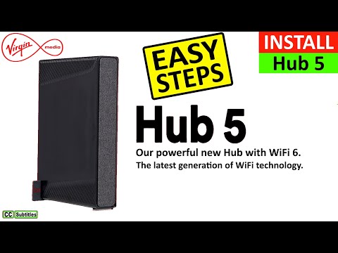 Virgin Media Hub 5 Installation and change Hub 5 WiFi Network Name and change Hub 5 WiFi Password