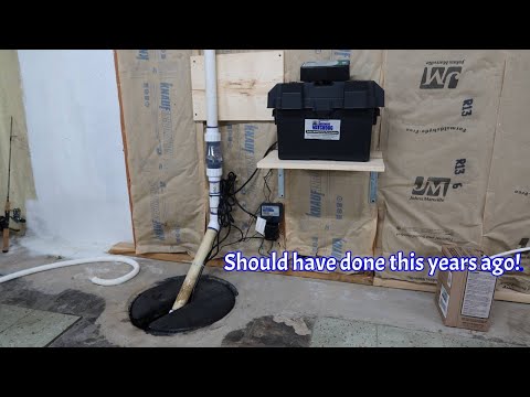 watchdog Big Combo Sump pump and battery backup install