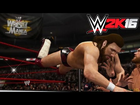 WWE 2K16 - X360 PS3 Gameplay (XBOX 360 720P) Daniel Bryan vs Edge