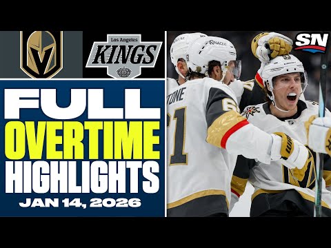Vegas Golden Knights at Los Angeles Kings | FULL Overtime Highlights - January 14, 2026
