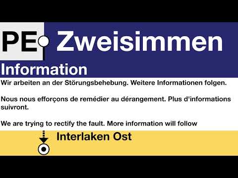 BLS Fixansage • GPX • Wir arbeiten an der Störungsbehebung