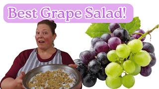 My FAVORITE Childhood Grape Salad 🍇 | Easy No-Waste Fruit Tray Recipe