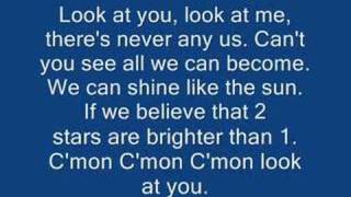 2 Stars with lyrics (on screen)