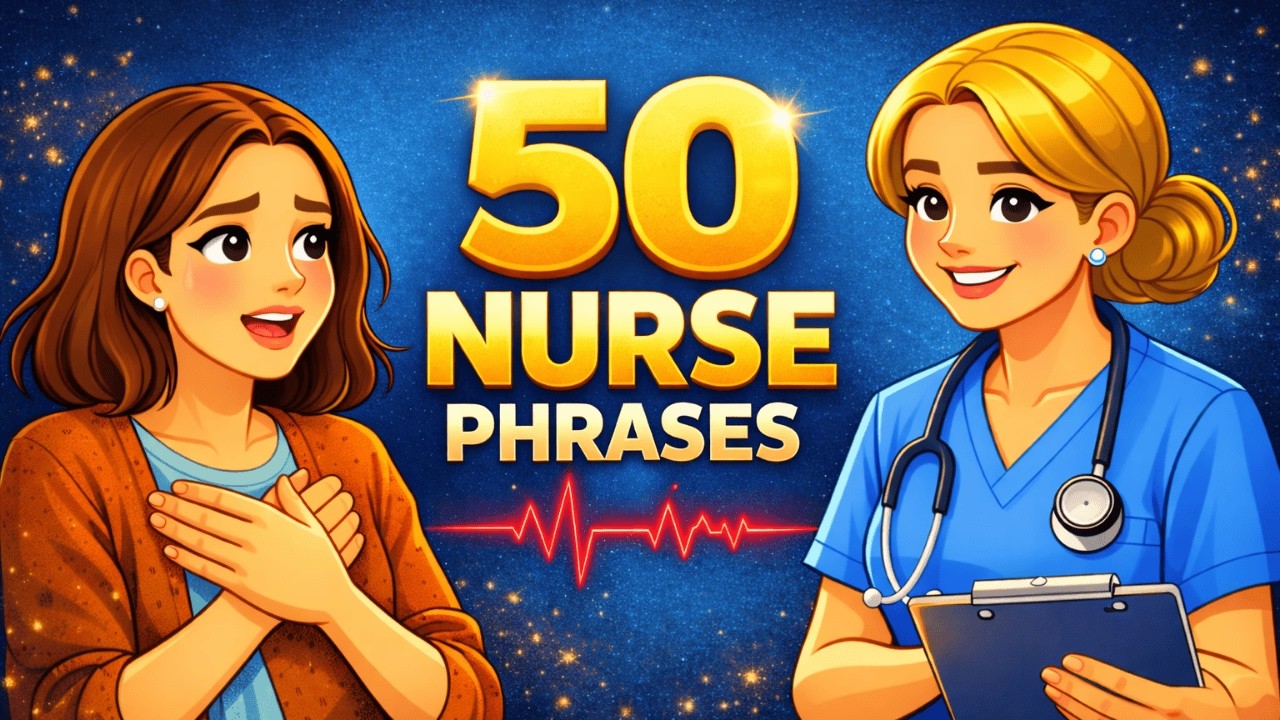 50 ENGLISH PHRASES Nurses Use Every Day EXPOSED