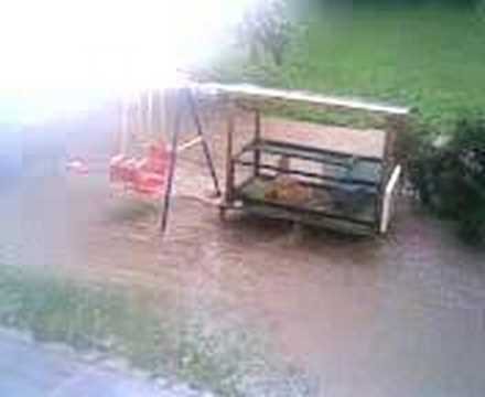 Überschwemmung am 10.07.07 in Bad Soden/Hessen/Deutschland