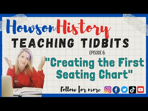 Teaching Tidbits Ep 6 Classroom Seating Chart