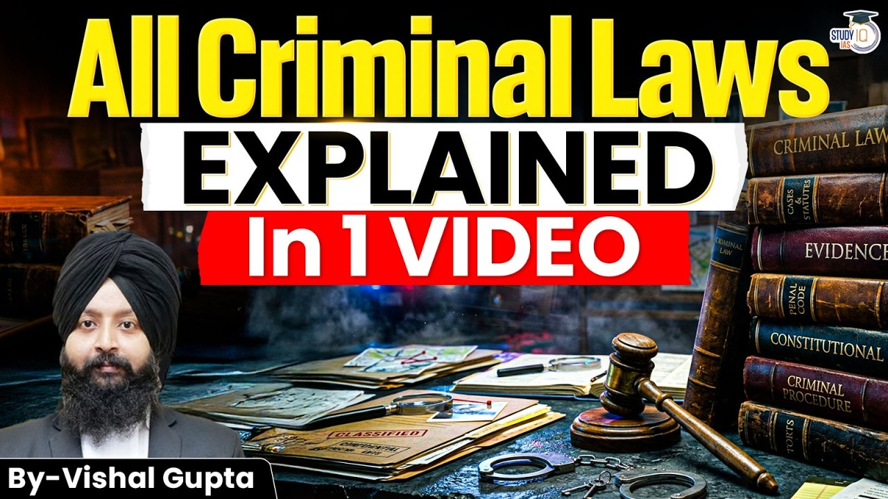 Master Criminal Law in 1 Video | UPSC Law Optional | StudyIQ IAS