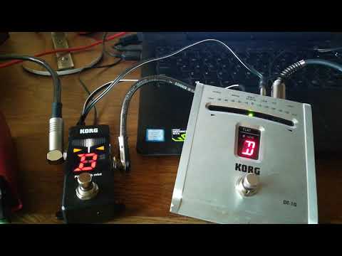 Korg DT-10 Chromatic Pedal Tuner 2000s - silver image 10