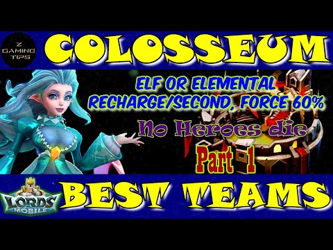 Best Colosseum Team Part 1 (Elf or Elemental, Recharge per second, Force +60%)