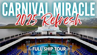 Carnival Miracle 2025 Refresh | Full Cruise Ship Tour