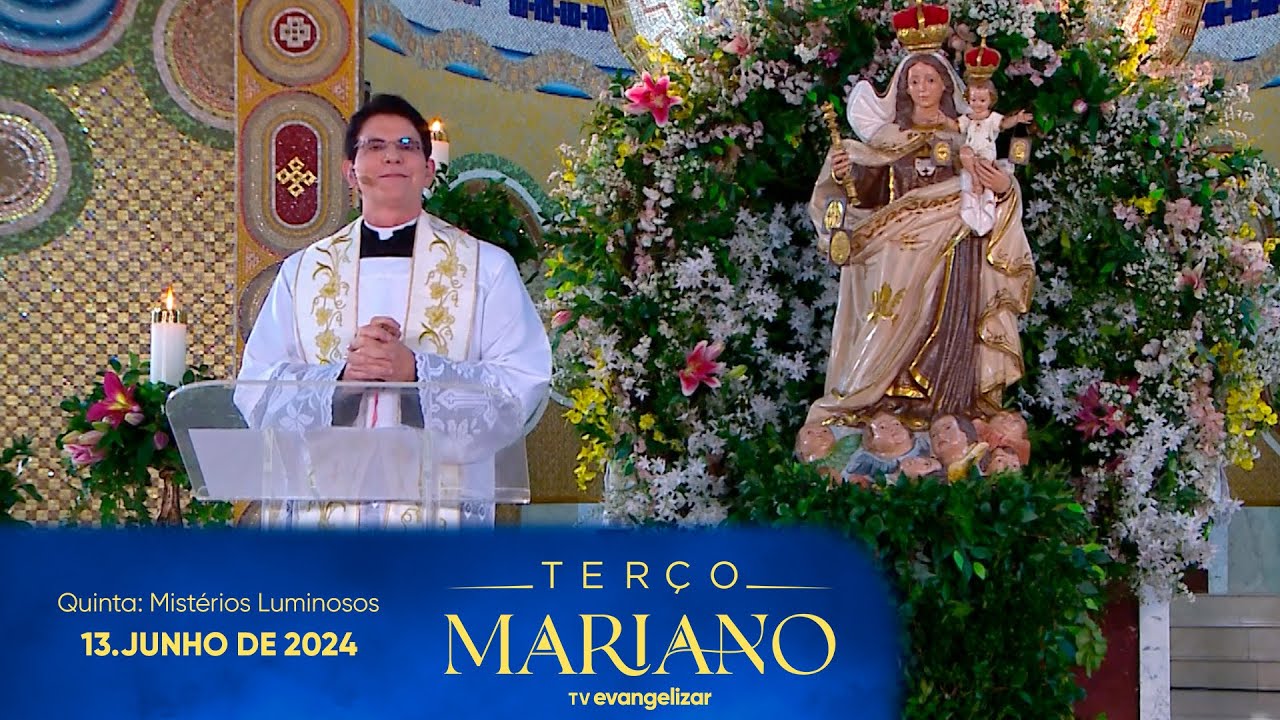 Quinta-Feira: Mistérios Luminosos | Terço Mariano com  @PadreManzottiOficial | 13/06/24