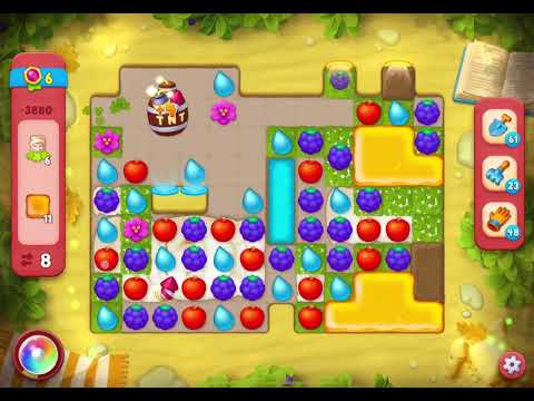 GardenScapes Level 3880 no boosters (15 moves)