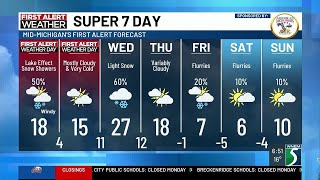 Super 7 Day First Alert Forecast: Monday, Jan. 19