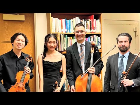 Brahms - String Quartet no.1 in C minor 1st mvt / Radar Young Artist concert by CMSSL