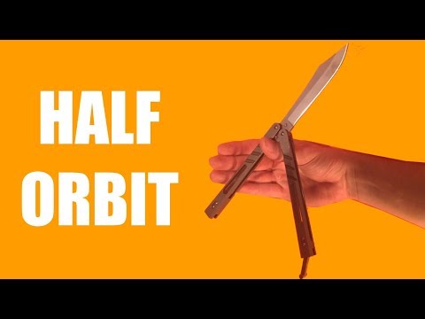 Butterfly Knife Tricks for Beginners #14.5 (Half Orbit)