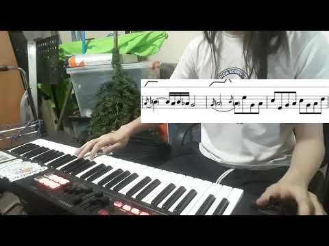 Children Of Bodom - Smile Pretty For The Devil Keyboard Solo (Cover with sheet music)