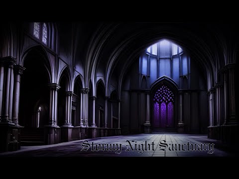 STORMY NIGHT SANCTUARY | Healing Chant Echoes in the Monastery | ASMR