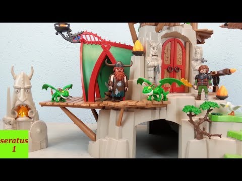 Playmobil Dragons Berk 9243 auspacken Insel Festung seratus1