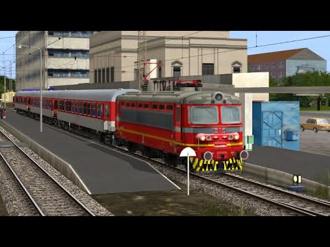 Trainz 12: Mezdra - Gorna Oryahovitsa with passanger train and locomotibe 44 099