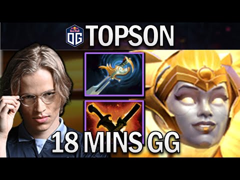 OG.TOPSON DAWNBREAKER - 18 MINS GG - DOTA 2 7.29 GAMEPLAY