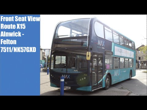 Afternoon Front Seat View | Route X15: Alnwick to Felton - 7511/NK57GXD