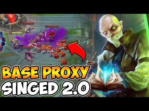 The Hexgates bring a WHOLE new level to Base Proxy Singed! (THIS IS AMAZING)