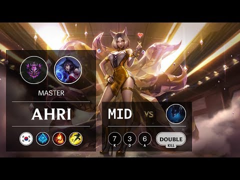 Ahri Mid vs Nocturne - KR Master Patch 9.23