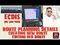 ROUTE PLANNING DETAILS IN ECDIS JRC JAN 901B HOW TO CREAT NEW ROUTE EDIT OLD ROUTE PASSAGE PLANNING