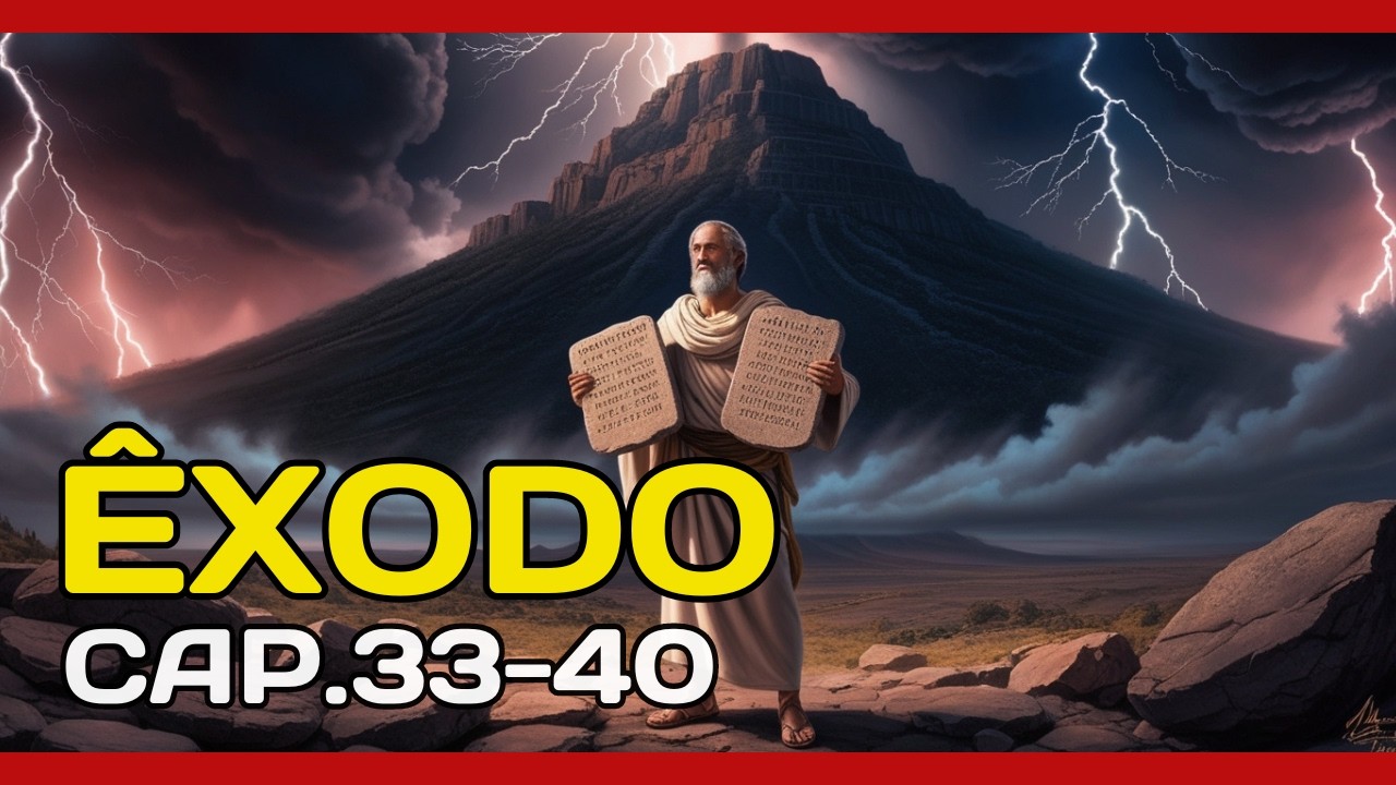 Êxodo: Glória de Deus, Aliança Renovada e Construção do Tabernáculo. Cap.33-40 Ver.:ARA. Narração.