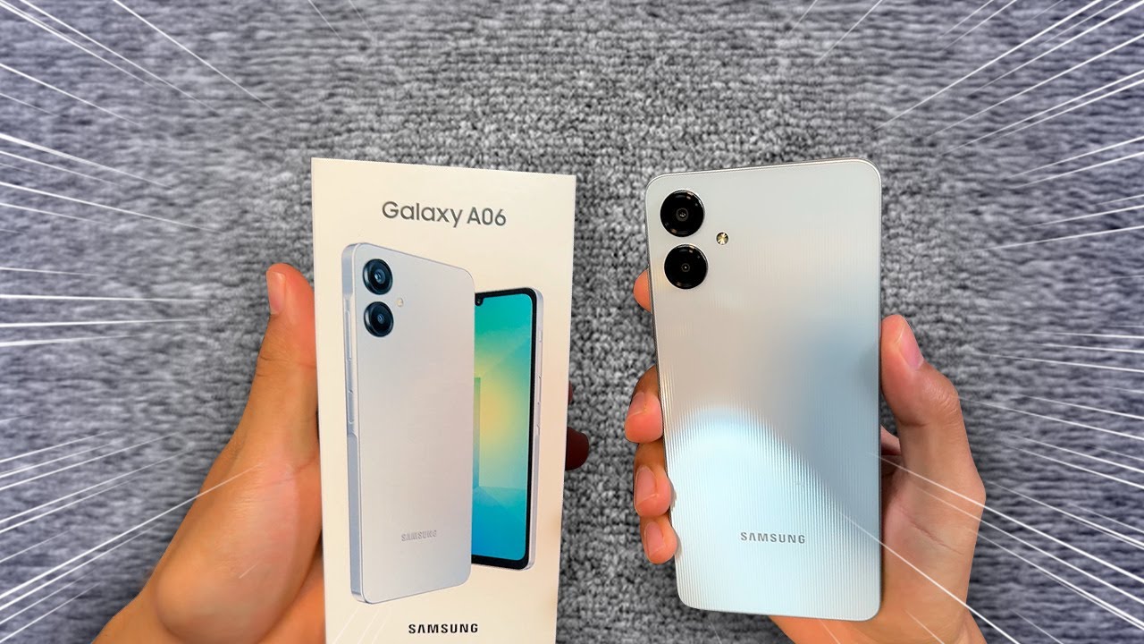 Samsung GALAXY A06 - o NOVO BARATINHO com Impressão Digital e Design Renovado! Unboxing e Impressões