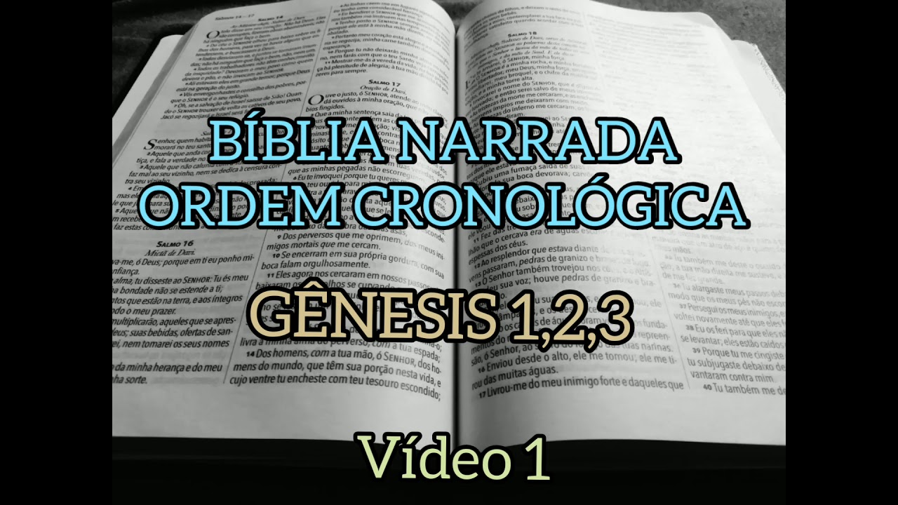 #Video 1 - Narrando a Bíblia em Ordem Cronológica - GÊNESIS 1,2,3