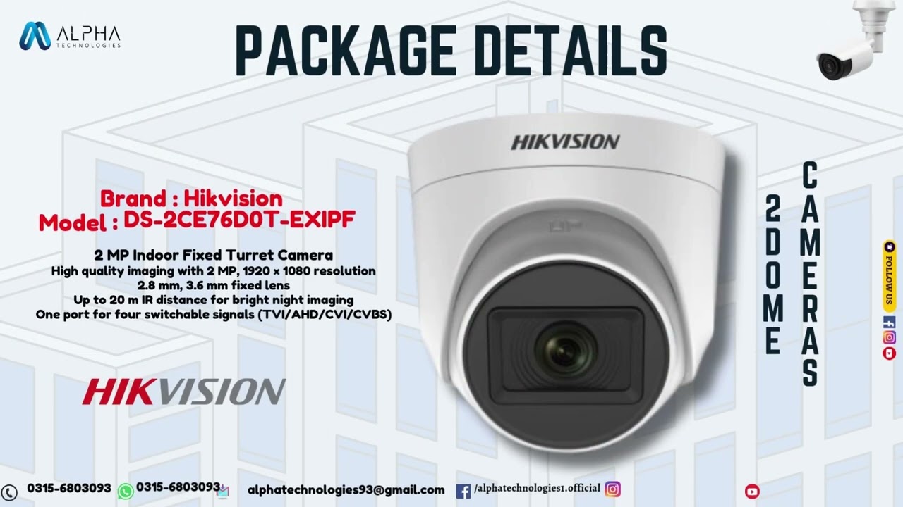 Alpha Technologies 4 Cameras Analog Package