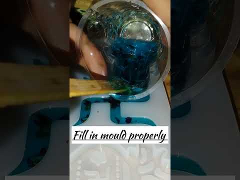 Resin Swasthika mix Rose petals ❤️#devinity art #art # craft #swasthika / satiya 🩵💙