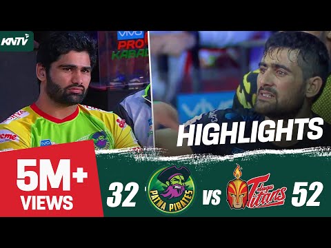 Pro Kabaddi 2018 Highlights | Patna Pirates Vs Telugu Titans | Pardeep Narwal Vs Rahul Chaudhari